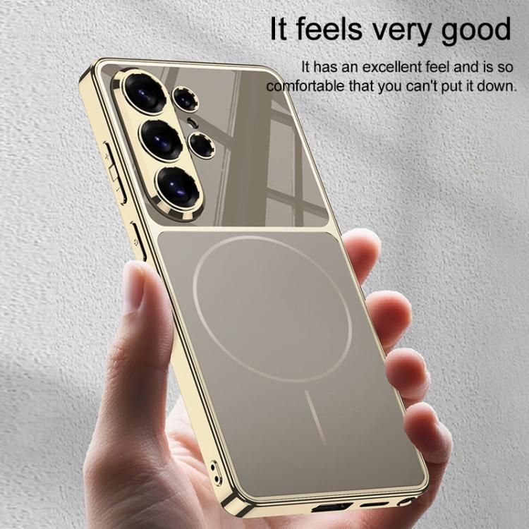 For Samsung Galaxy S26 Ultra 5G GKK AG Phantom Plating Frame Skin Feel Full Coverage Magnetic Phone Case