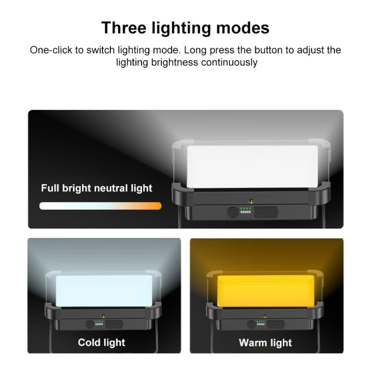 Yesido DH17 High Brightness Outdoor Floodlight Emergency Light - Black