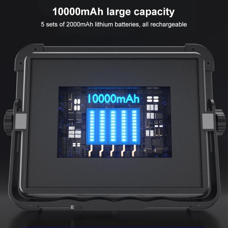Yesido DH17 High Brightness Outdoor Floodlight Emergency Light - Black