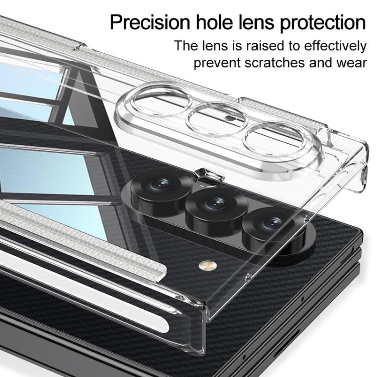 For Samsung Galaxy Z TriFold GKK Double Magnetic Hinge Folding Full Coverage Phone Case with Supercar Wristband Rotating Holder