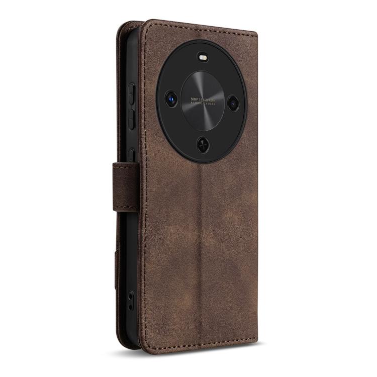 For Huawei Enjoy 70X / Enjoy 70X Energy AZNS A2 Series Tri-Card Wallet RFID Vegan Leather Phone Case with Strap