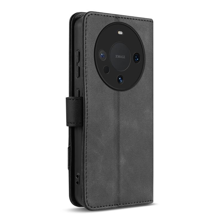 For Huawei Mate 60 AZNS A2 Series Tri-Card Wallet RFID Vegan Leather Phone Case with Strap