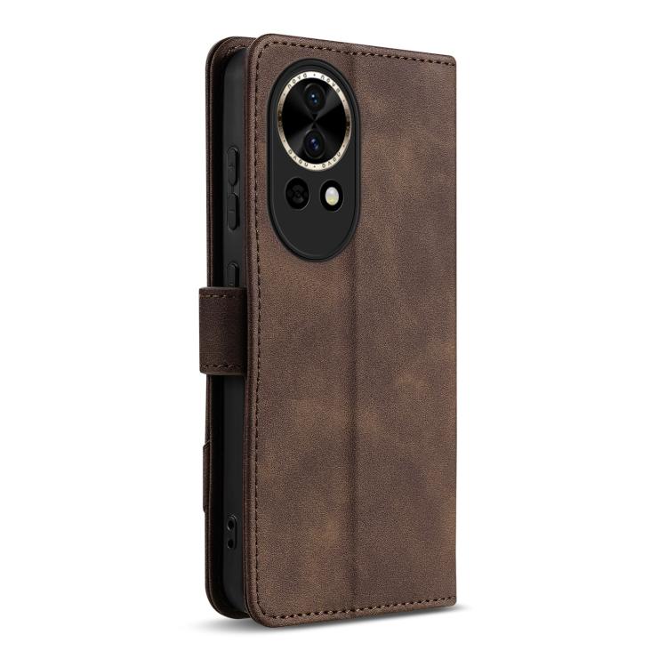 For Huawei nova 13 / nova 12 AZNS A2 Series Tri-Card Wallet RFID Vegan Leather Phone Case with Strap