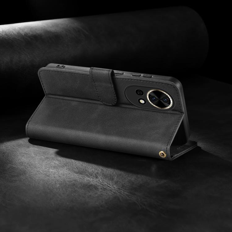For Huawei nova 13 / nova 12 AZNS A2 Series Tri-Card Wallet RFID Vegan Leather Phone Case with Strap