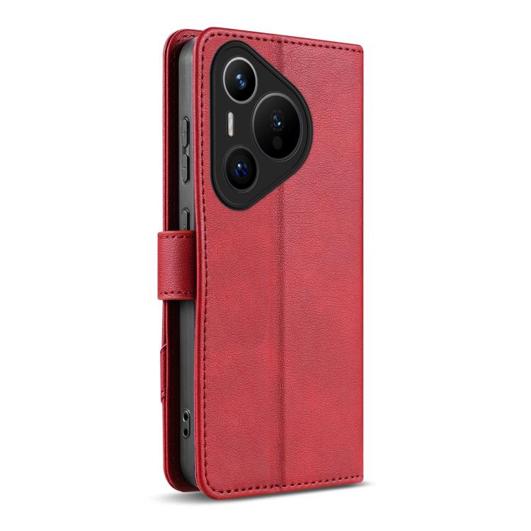 For Huawei Pura 70 AZNS A2 Series Tri-Card Wallet RFID Vegan Leather Phone Case with Strap