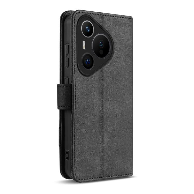 For Huawei Pura 70 AZNS A2 Series Tri-Card Wallet RFID Vegan Leather Phone Case with Strap