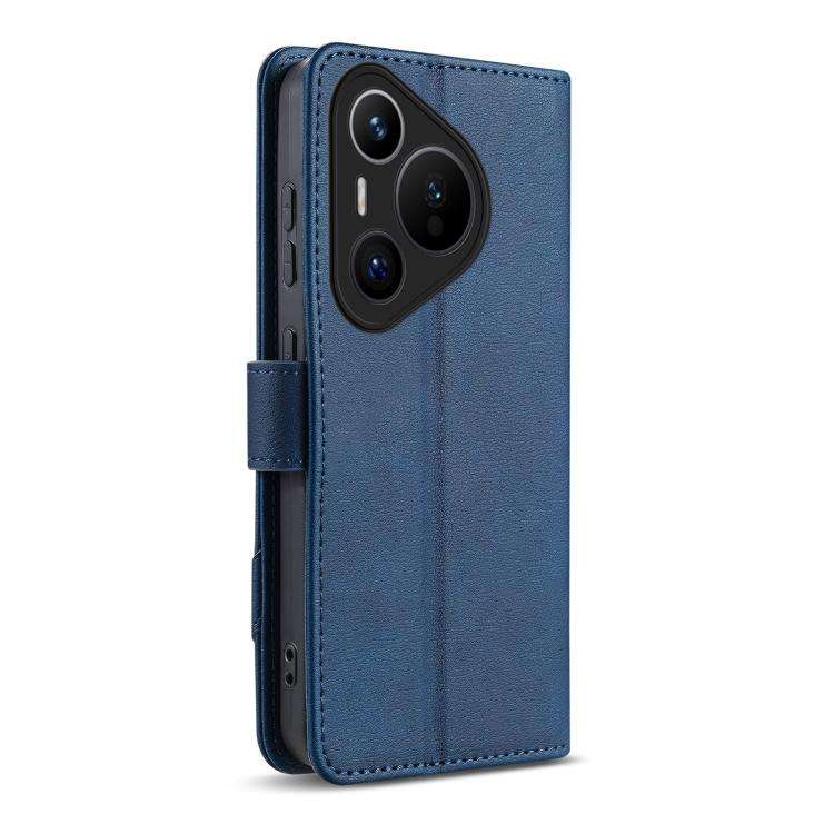 For Huawei Pura 70 AZNS A2 Series Tri-Card Wallet RFID Vegan Leather Phone Case with Strap