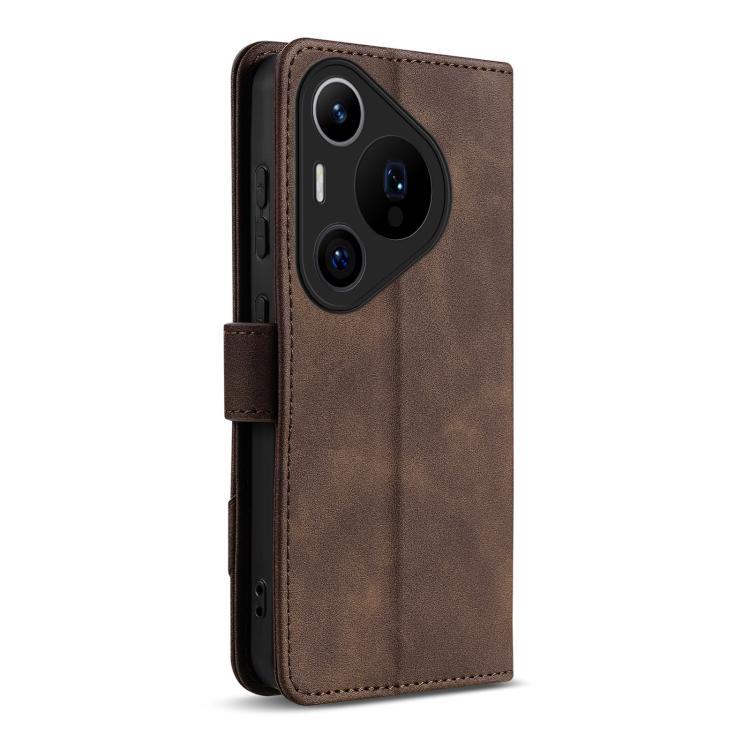 For Huawei Pura 70 Pro / Pura 70 Pro+ AZNS A2 Series Tri-Card Wallet RFID Vegan Leather Phone Case with Strap