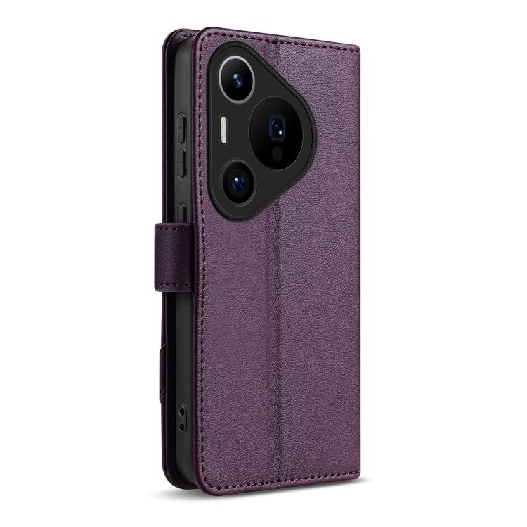 For Huawei Pura 70 Pro / Pura 70 Pro+ AZNS A2 Series Tri-Card Wallet RFID Vegan Leather Phone Case with Strap