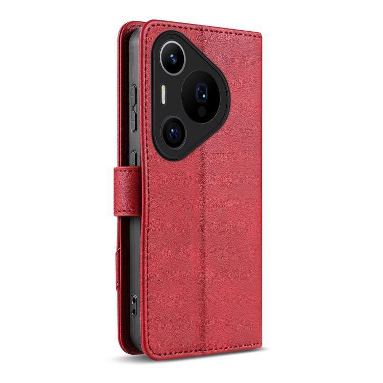 For Huawei Pura 70 Pro / Pura 70 Pro+ AZNS A2 Series Tri-Card Wallet RFID Vegan Leather Phone Case with Strap
