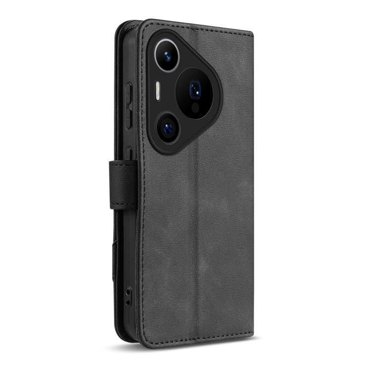 For Huawei Pura 70 Pro / Pura 70 Pro+ AZNS A2 Series Tri-Card Wallet RFID Vegan Leather Phone Case with Strap