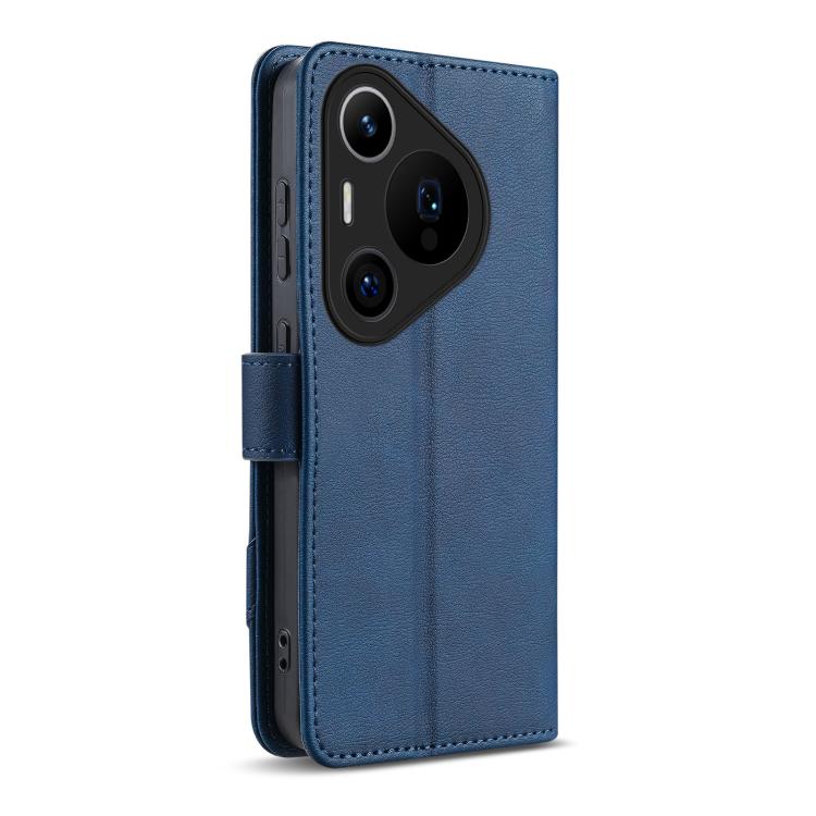 For Huawei Pura 70 Pro / Pura 70 Pro+ AZNS A2 Series Tri-Card Wallet RFID Vegan Leather Phone Case with Strap