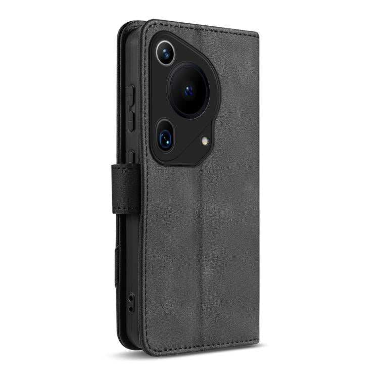 For Huawei Pura 70 Ultra AZNS A2 Series Tri-Card Wallet RFID Vegan Leather Phone Case with Strap