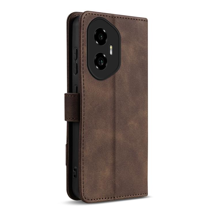 For Honor 300 AZNS A2 Series Tri-Card Wallet RFID Vegan Leather Phone Case with Strap