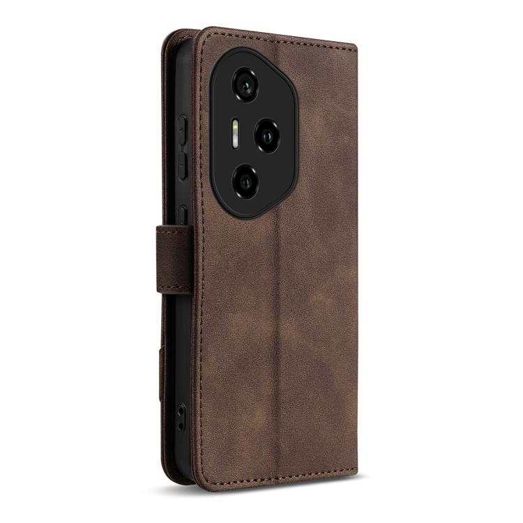 For Honor 300 Pro AZNS A2 Series Tri-Card Wallet RFID Vegan Leather Phone Case with Strap