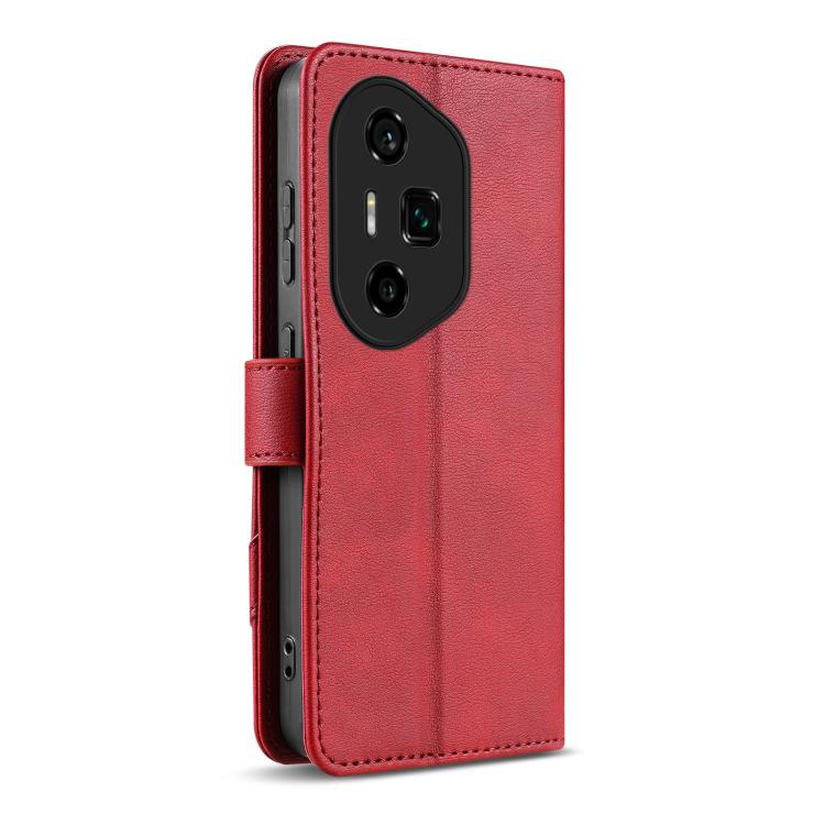 For Honor 300 Ultra AZNS A2 Series Tri-Card Wallet RFID Vegan Leather Phone Case with Strap