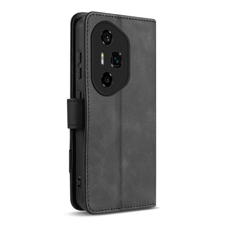 For Honor 300 Ultra AZNS A2 Series Tri-Card Wallet RFID Vegan Leather Phone Case with Strap
