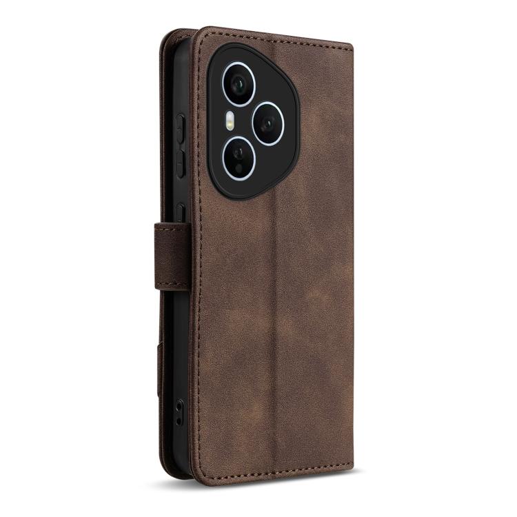 For Honor 400 Pro Global 160.8mm AZNS A2 Series Tri-Card Wallet RFID Vegan Leather Phone Case with Strap