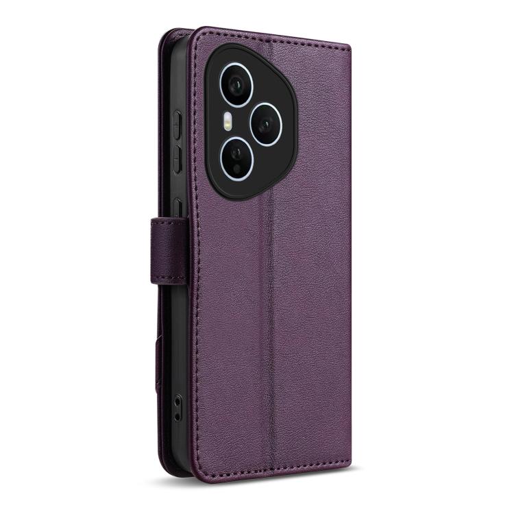 For Honor 400 Pro Global 160.8mm AZNS A2 Series Tri-Card Wallet RFID Vegan Leather Phone Case with Strap
