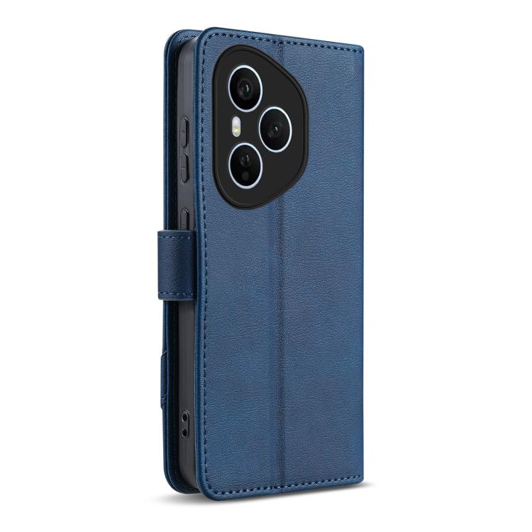 For Honor 400 Pro Global 160.8mm AZNS A2 Series Tri-Card Wallet RFID Vegan Leather Phone Case with Strap