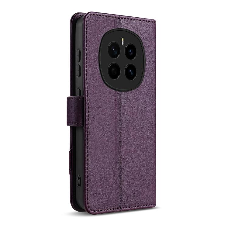 For Honor Magic7 AZNS A2 Series Tri-Card Wallet RFID Vegan Leather Phone Case with Strap