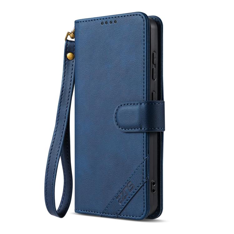 For Honor Magic7 AZNS A2 Series Tri-Card Wallet RFID Vegan Leather Phone Case with Strap