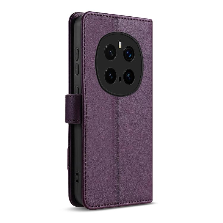 For Honor Magic7 Pro AZNS A2 Series Tri-Card Wallet RFID Vegan Leather Phone Case with Strap