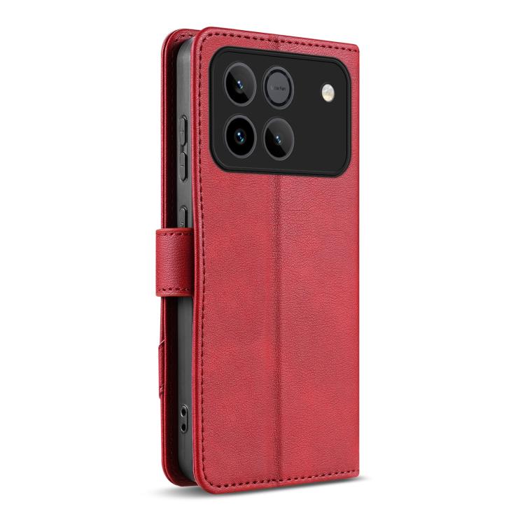 For Honor Win 5G AZNS A2 Series Tri-Card Wallet RFID Vegan Leather Phone Case with Strap