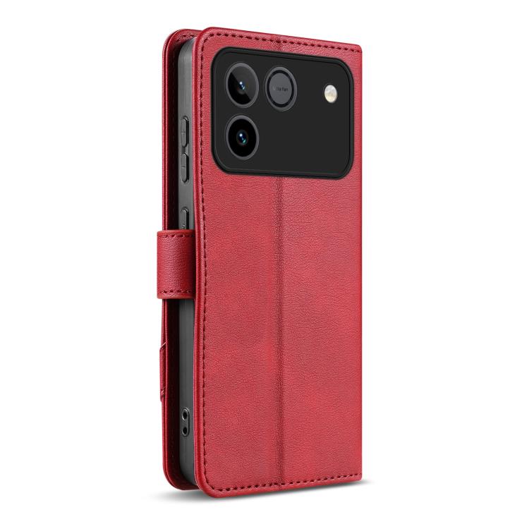 For Honor Win RT 5G AZNS A2 Series Tri-Card Wallet RFID Vegan Leather Phone Case with Strap