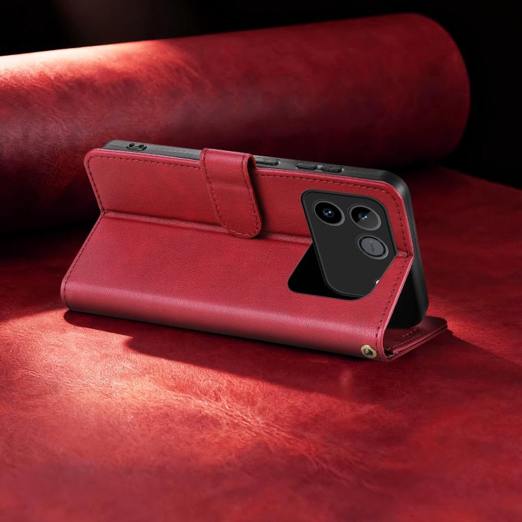 For Honor Win RT 5G AZNS A2 Series Tri-Card Wallet RFID Vegan Leather Phone Case with Strap