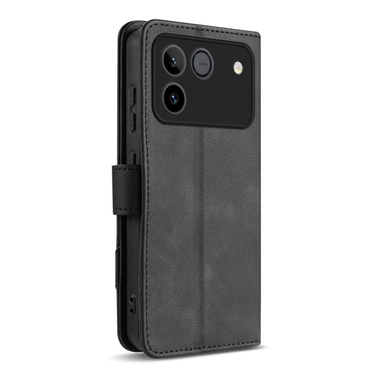 For Honor Win RT 5G AZNS A2 Series Tri-Card Wallet RFID Vegan Leather Phone Case with Strap