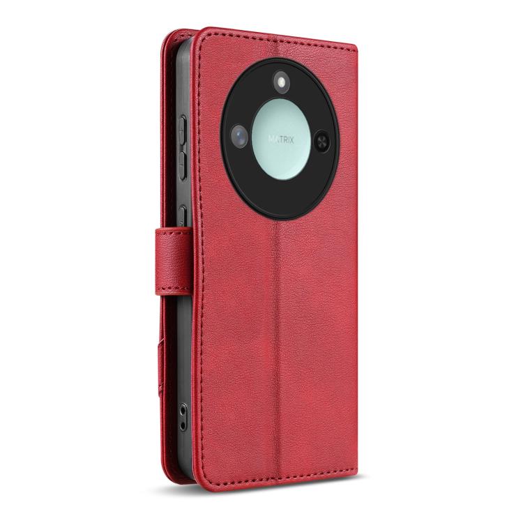 For Honor X60 AZNS A2 Series Tri-Card Wallet RFID Vegan Leather Phone Case with Strap