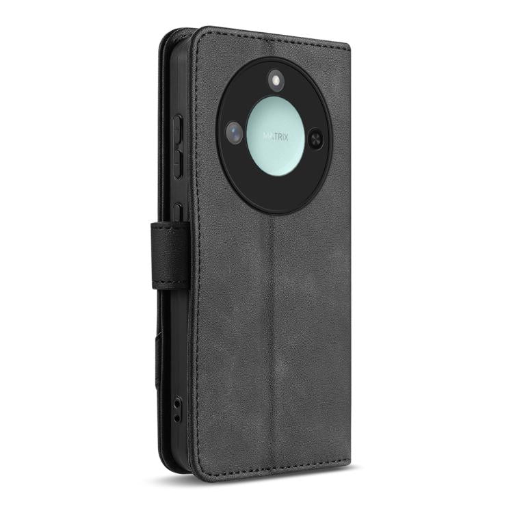 For Honor X60 AZNS A2 Series Tri-Card Wallet RFID Vegan Leather Phone Case with Strap