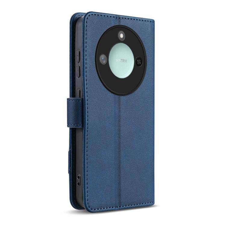 For Honor X60 AZNS A2 Series Tri-Card Wallet RFID Vegan Leather Phone Case with Strap