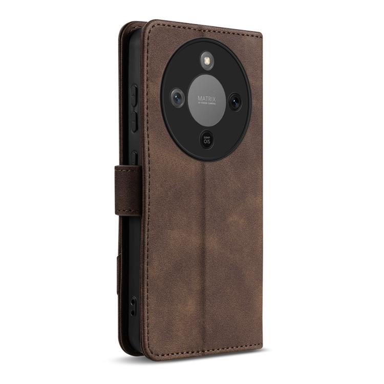 For Honor X70 5G / X9d 5G AZNS A2 Series Tri-Card Wallet RFID Vegan Leather Phone Case with Strap