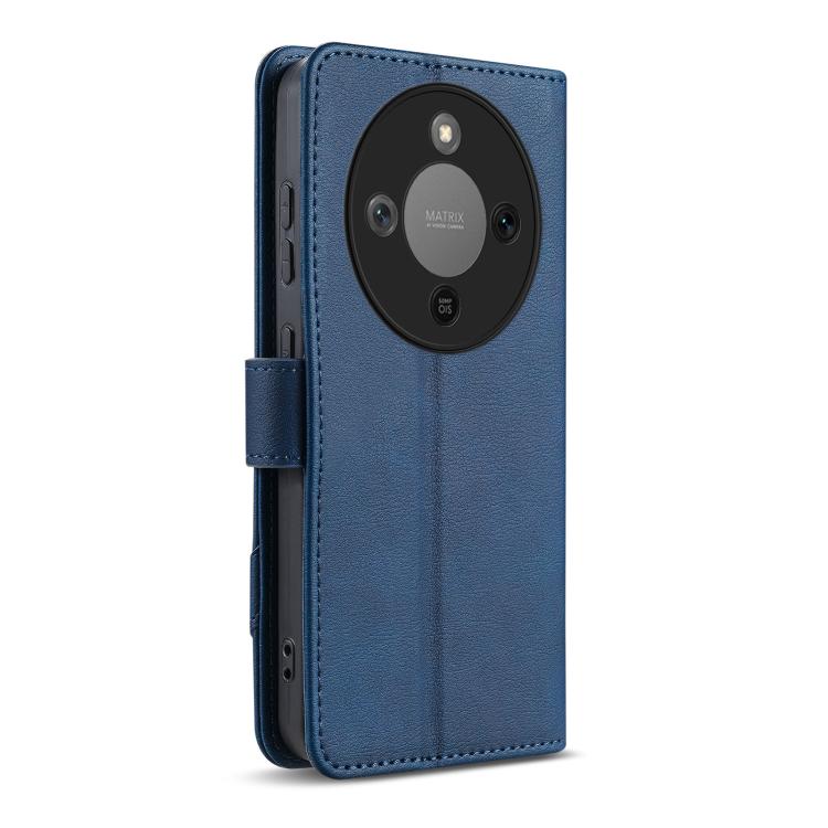 For Honor X70 5G / X9d 5G AZNS A2 Series Tri-Card Wallet RFID Vegan Leather Phone Case with Strap