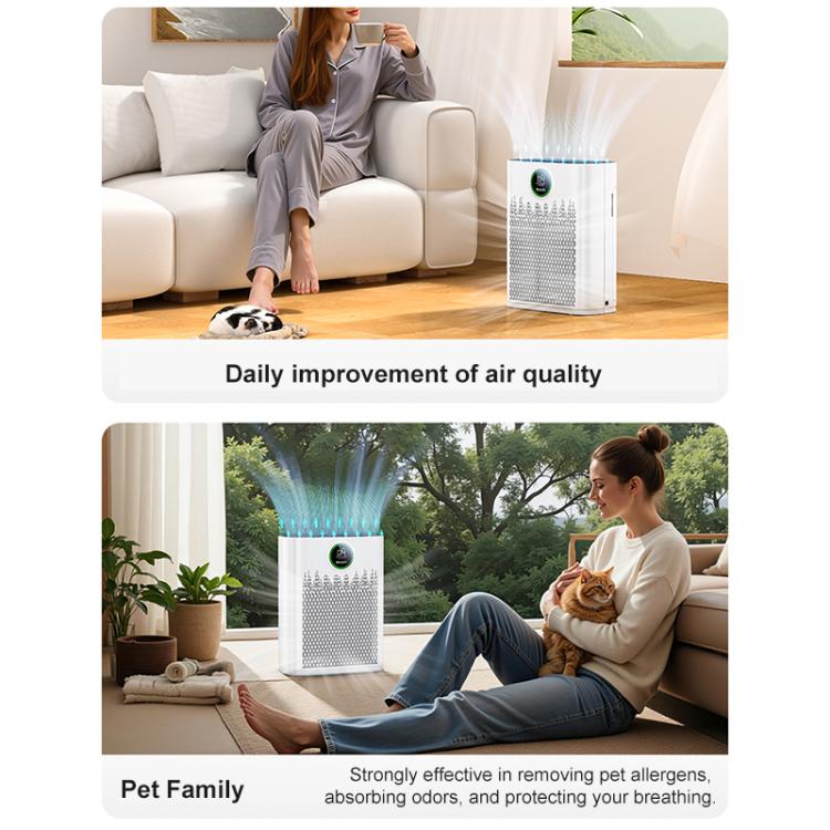 Yesido EC23 Air Purifier Supports WIFI Remote Control, Plug:EU Plug - White