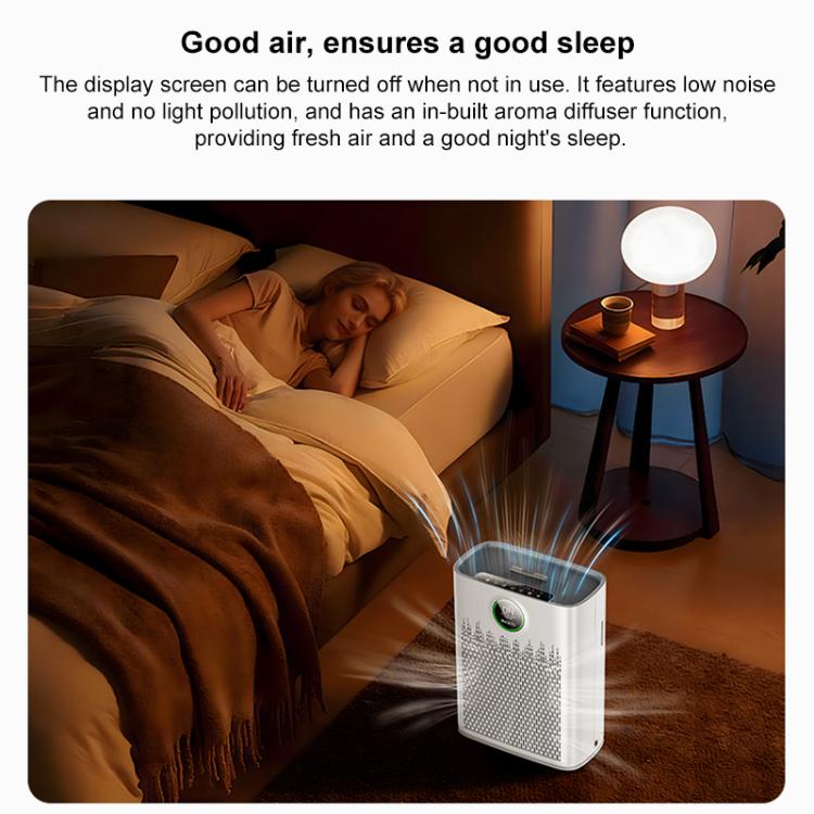 Yesido EC23 Air Purifier Supports WIFI Remote Control, Plug:EU Plug - White