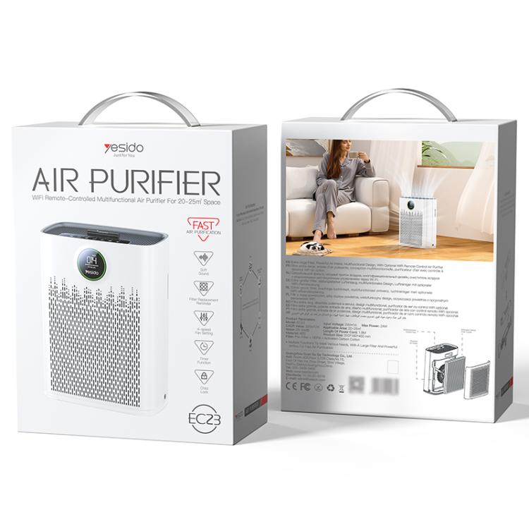 Yesido EC23 Air Purifier Supports WIFI Remote Control, Plug:EU Plug - White