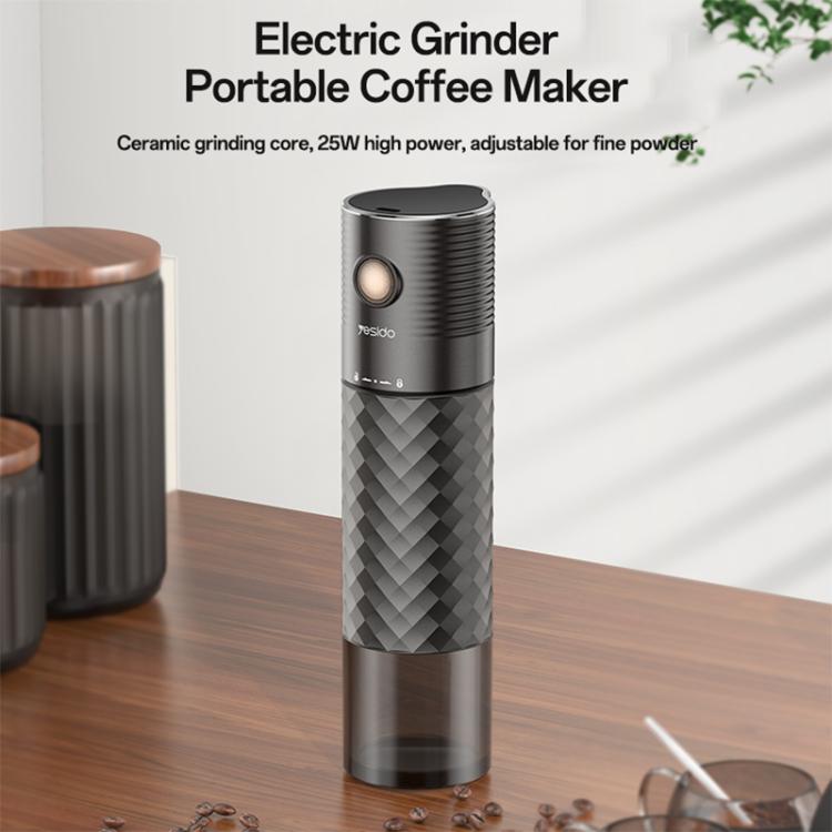 Yesido EC29 Portable Electric Grinder Coffee Maker - Black