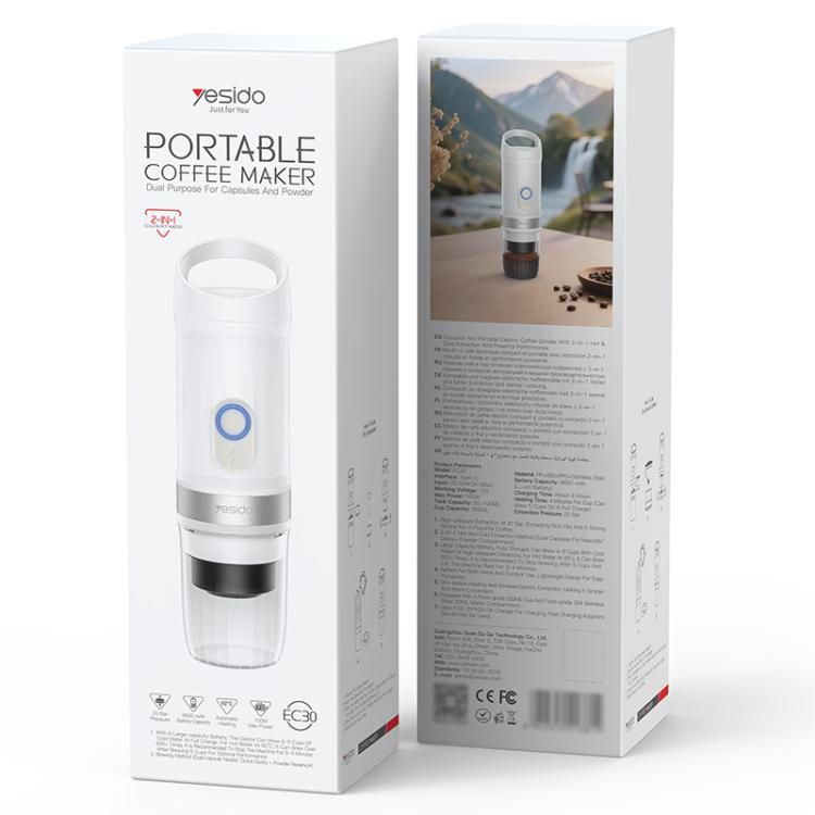Yesido EC30 Electric Portable Coffee Maker - White