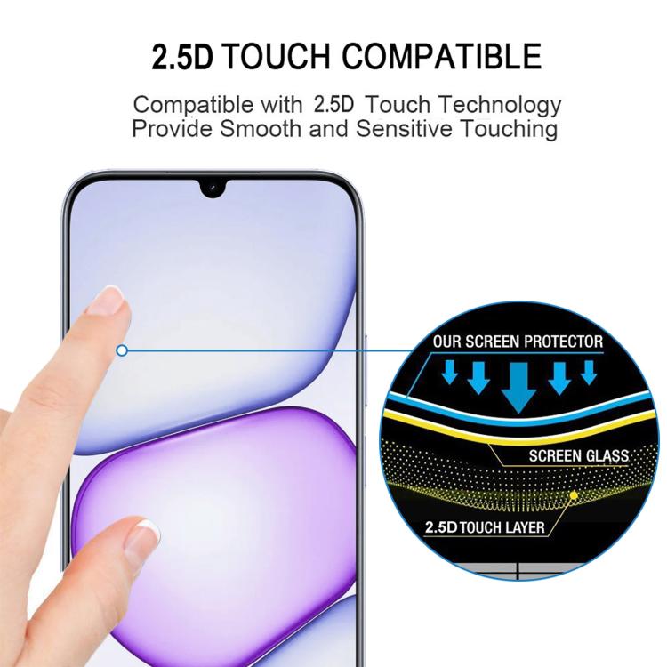For Realme C83 5G Full Glue Screen Tempered Glass Film