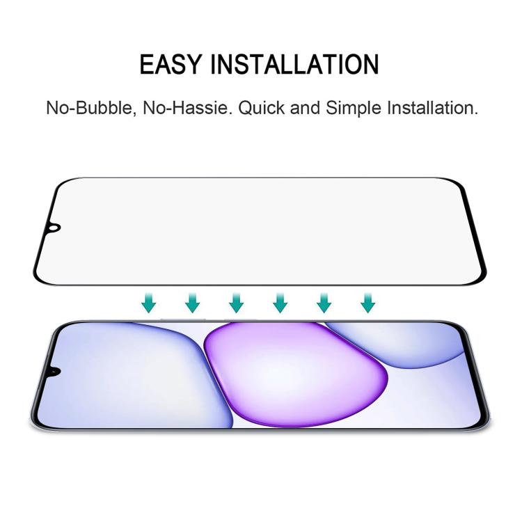 For Realme C83 5G Full Glue Screen Tempered Glass Film