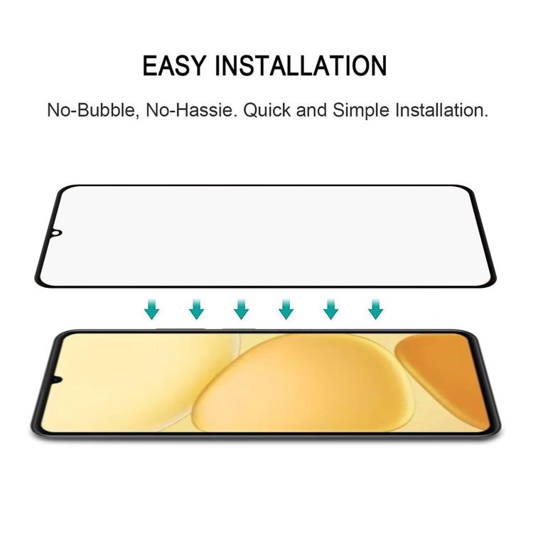 For Realme Note 80 4G Full Glue Screen Tempered Glass Film