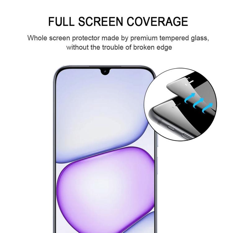 For Realme C83 5G 25pcs Full Glue Screen Tempered Glass Film