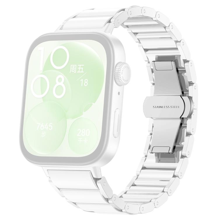 For Huawei Watch Fit4 / Fit4 Pro xDfind Ceramic Stainless Steel Watch Band