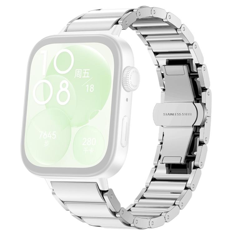 For Huawei Watch Fit4 / Fit4 Pro xDfind Ceramic Stainless Steel Watch Band