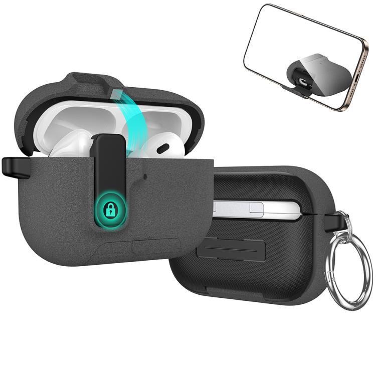 For AirPods Pro 3 XDcase Armor Full-body Earphone Case with Hook & Security Lock & Holder