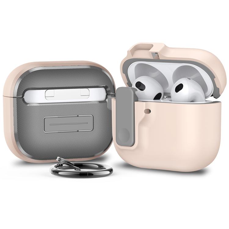 For AirPods 4 XDcase Fiber Full-body Earphone Case with Hook & Security Lock