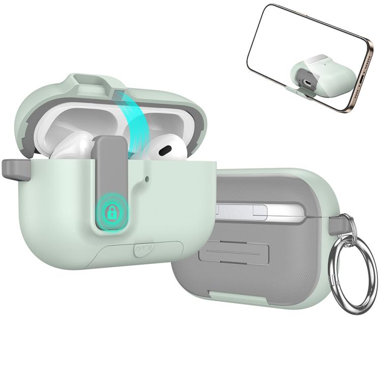 For AirPods Pro 2 / 1 XDcase Armor Full-body Earphone Case with Hook & Security Lock & Holder
